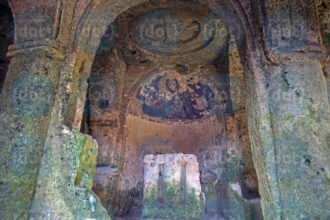 Chiesa-rupestre-di-San-Gregorio,-Cristo-pantocratore